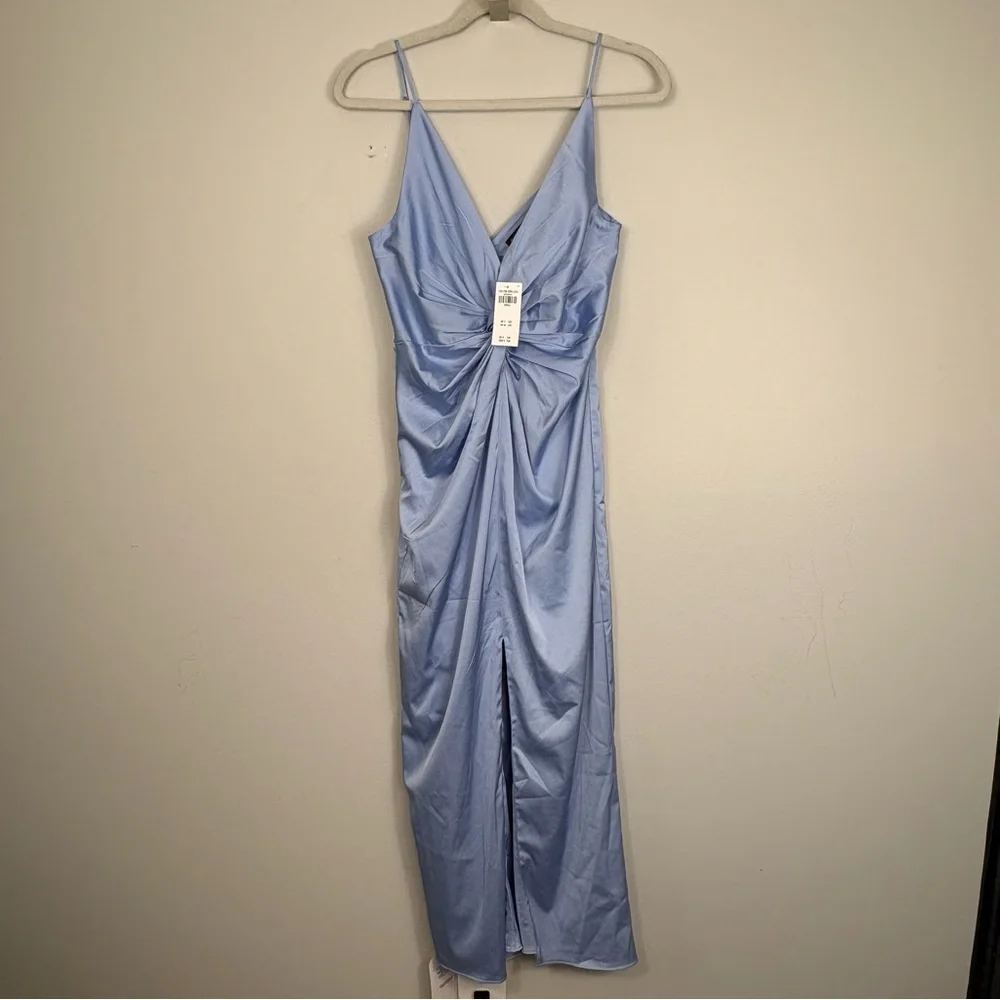 New Abercrombie Draped Twist-Front Maxi Dress